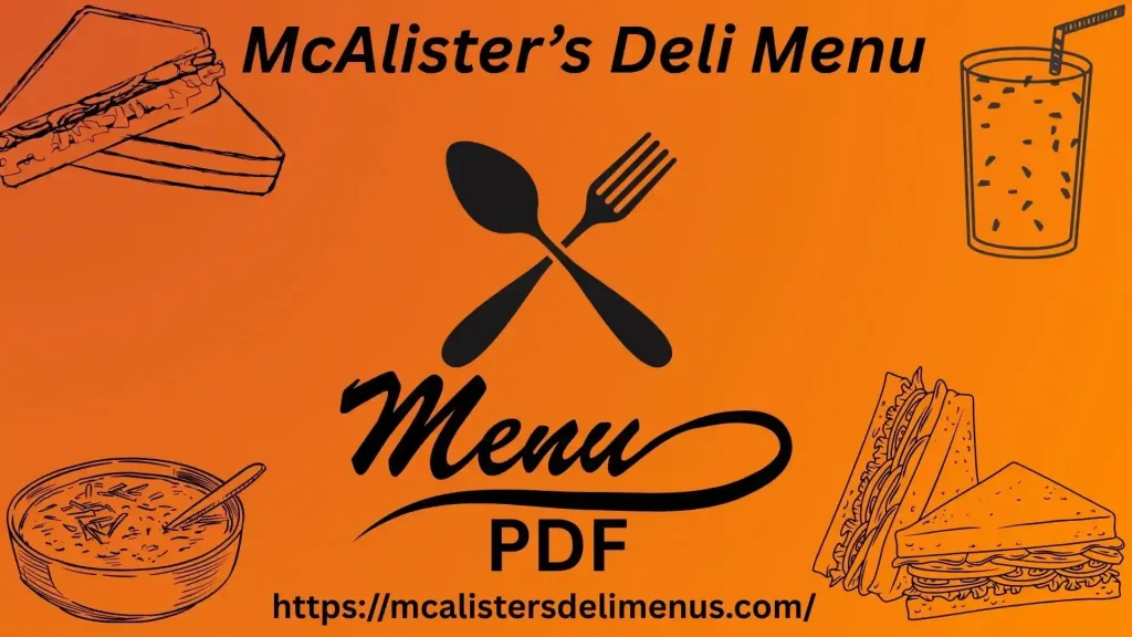 Mcalisters deli PDF Menu